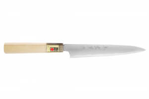 Couteau universel japonais artisanal Kasahara Shigehiro forgé par Yoshikazu Ikeda 16,5cm