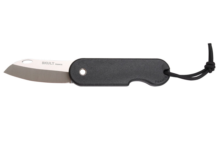 Couteau pliant Skult fran&ccedil;ais &eacute;co-responsable manche noir 10cm