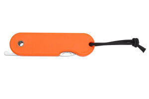 Couteau pliant Skult français éco-responsable Le Tatoué manche orange 10cm