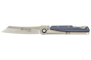 Couteau pliant LUG Higo LUSP3SHRG manche en acier et G10 gris et rouge 11cm