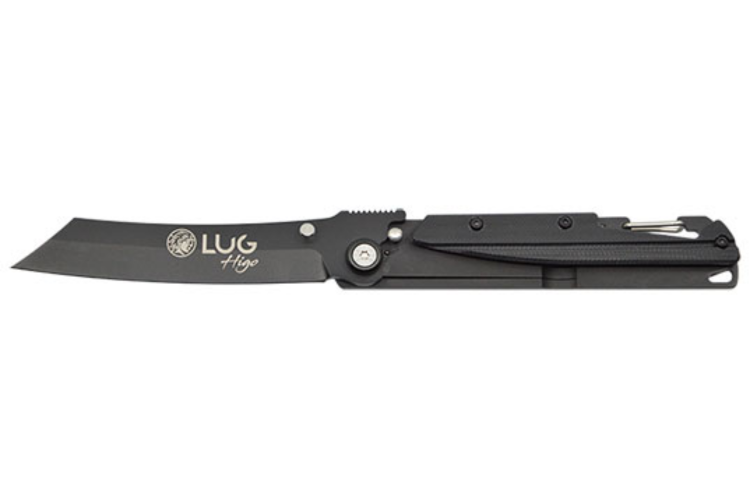 Couteau pliant LUG Higo Titanium LUSP3THB manche en acier et G10 noir 11cm