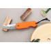 Couteau pliant Skult français éco-responsable Le Tatoué manche orange 10cm