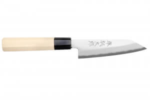 Couteau universel kiritsuke 12cm japonais artisanal Momotaro Ginsan manche en magnolia