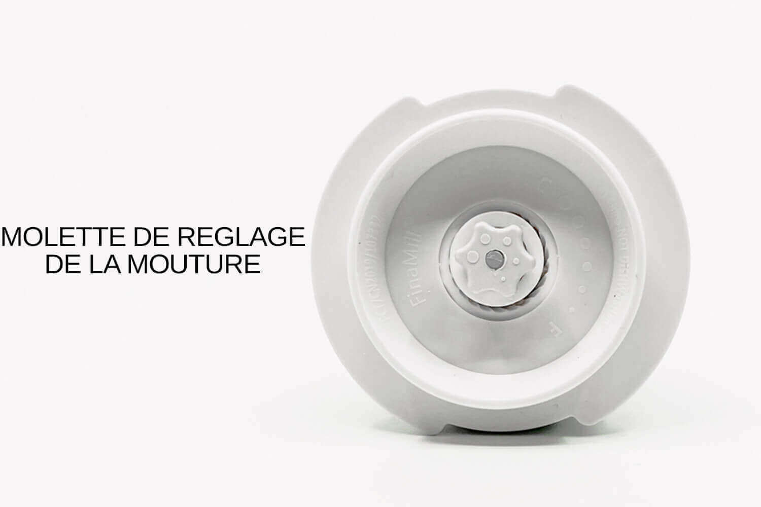 Moulin à épices électrique - Deux Bols Interchangeables 100 Ml, Lames Céramique, Réglage Mouture, Corps Acier, 3,7W - Blanc Cassé
