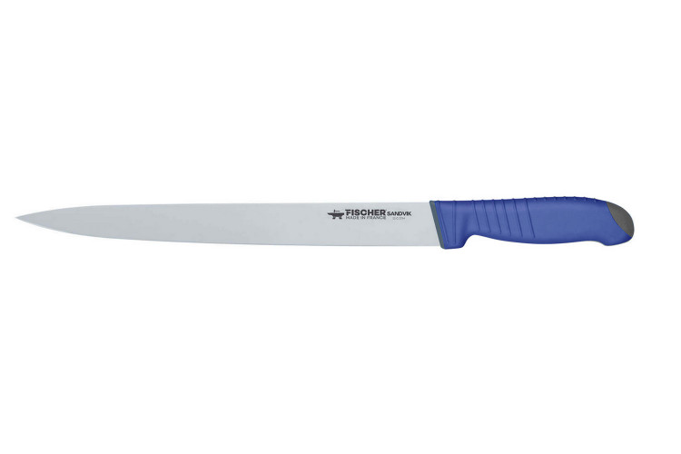 Couteau &agrave; trancher 30cm Fischer SWE-STEEL rigide manche ultra confort