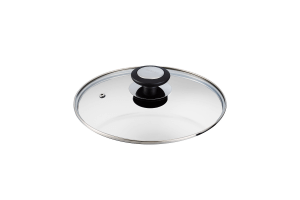 Couvercle Beka Essential en verre cerclé inox