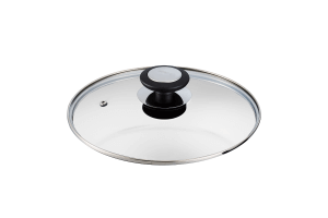 Couvercle Beka Essential en verre cerclé inox