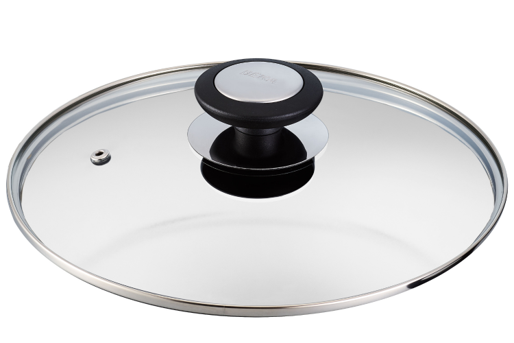 Couvercle Beka Essential en verre cercl&eacute; inox