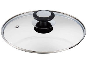 Couvercle Beka Essential en verre cerclé inox