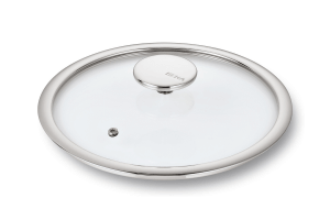 Couvercle Beka Evolution en verre cerclé inox