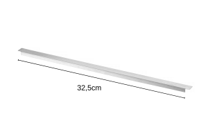 Barre intermédiaire pour bacs gastronormes GN 1/2 Hendi Kitchen Line - Longueur 32,5cm