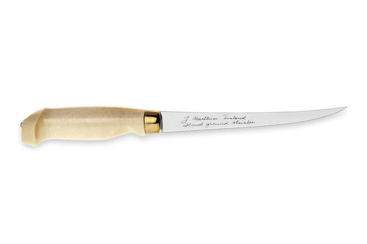 Couteau &agrave; filets Marttiini Classic 620010 lame en acier inox 15cm + &eacute;tui en cuir