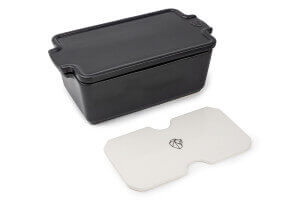 Terrine avec presse Peugeot en céramique ardoise