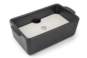 Terrine avec presse Peugeot en céramique ardoise