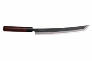 Couteau sakimaru 27cm japonais artisanal Wusaki Sakimaru BS1