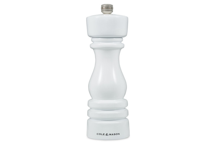 Moulin &agrave; poivre Cole & Mason London blanc gloss 18cm