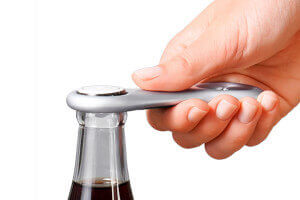 Décapsuleur ouvre-bouteille Oxo en zinc