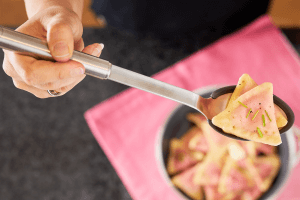 Cuillère droite Rosle en acier inoxydable et silicone