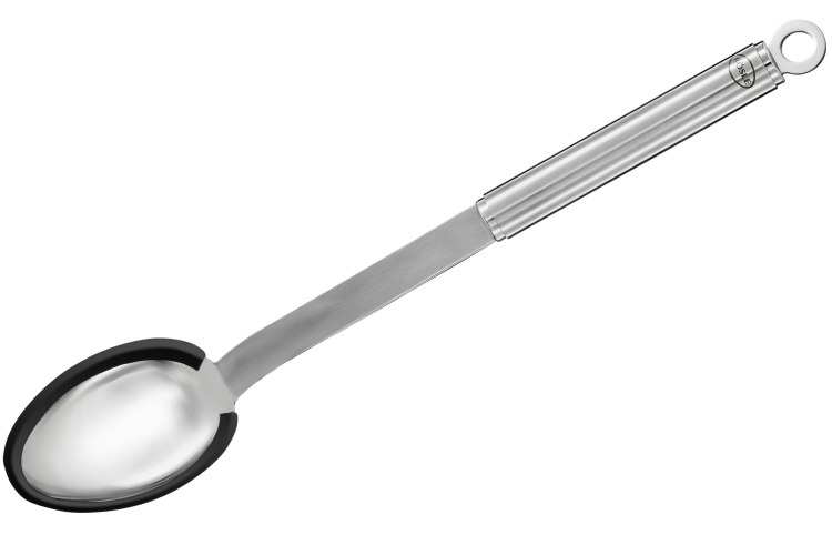 Cuill&egrave;re droite Rosle en acier inoxydable et silicone