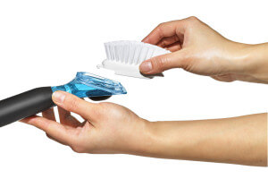 Set de 2 brosses de rechange Oxo pour brosse à vaisselle distributrice de savon