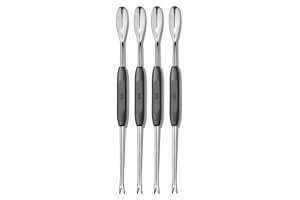 Set de 4 curettes à crustacés Oxo 24cm en acier inoxydable