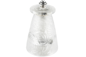 Moulin à sel Peugeot Lalique Feuilles en cristal 9cm - Edition limitée