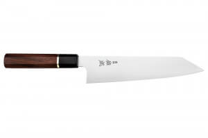 Couteau de chef kiritsuke 21cm japonais artisanal Sukenari SG2 San Maï manche en bois de rose