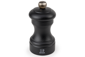 Moulin à poivre manuel Peugeot Bistro en bois de hêtre noir mat 10cm