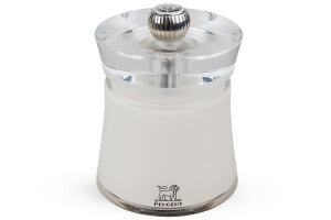 Moulin à sel manuel Peugeot Bali en acrylique blanc 8cm