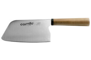 Couteau artisanal spécial 18cm Ambrogio Sanelli Cortello manche en noyer massif