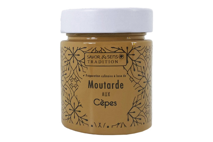 Moutarde Savor&Sens Color Block aux c&egrave;pes - 130g