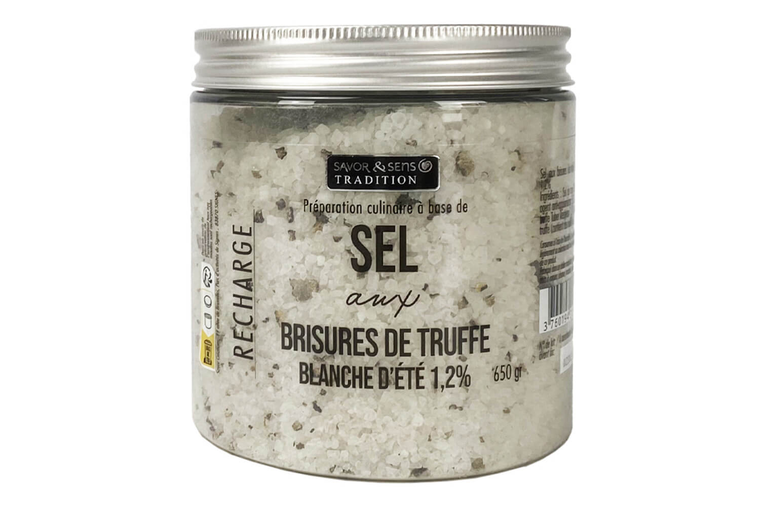 Recharge de sel Saveur & Sens truffe blanche d'été 650g