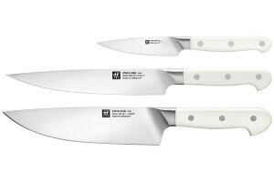 Coffret de 3 couteaux Zwilling Pro Le Blanc forgés Office + Découper + Chef