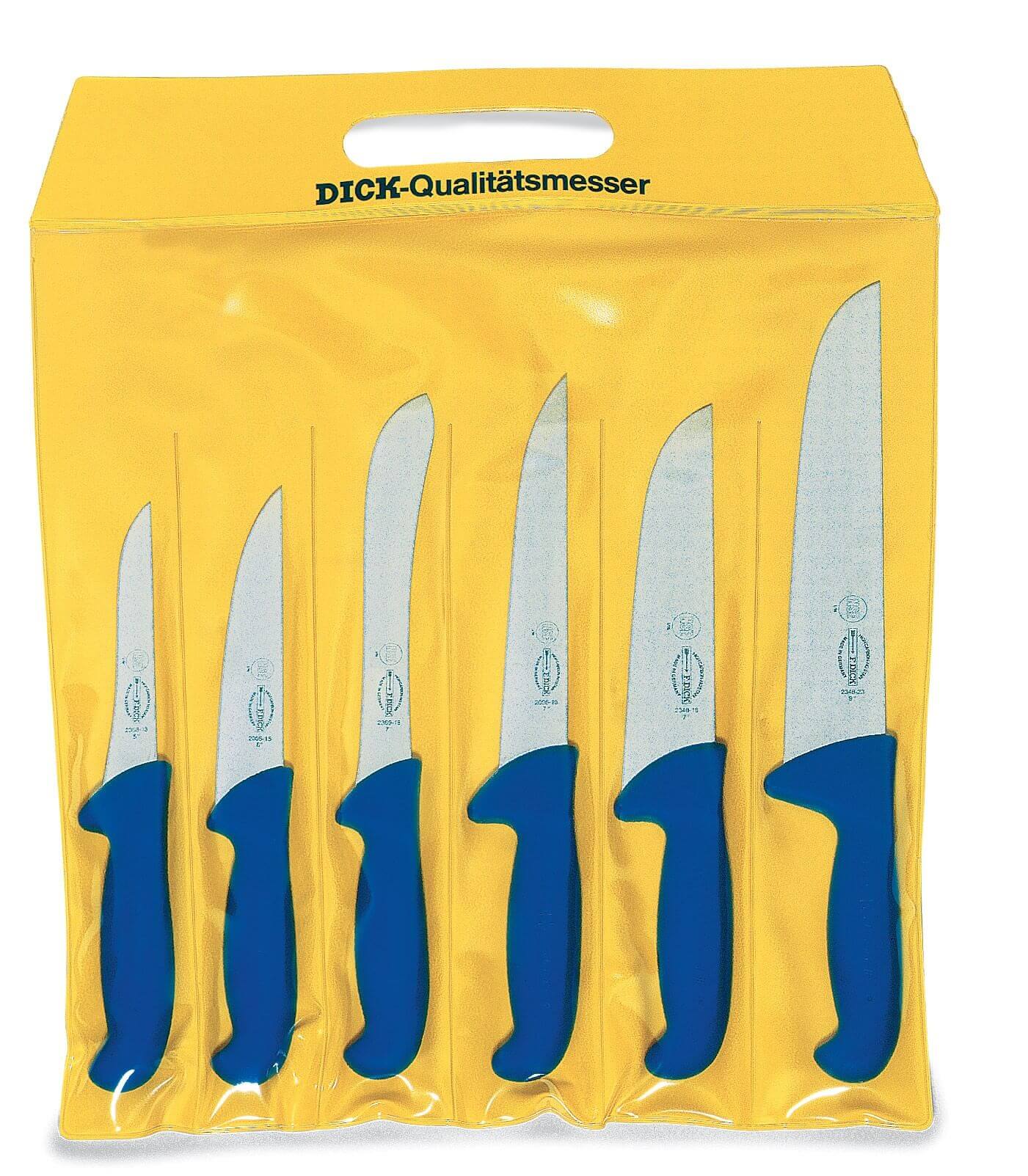 SMI Lot de 6 couteaux de boucher Solingen, couteau de chef professionnel,  couteau de cuisine, couteau à désosser pour couper la viande, aiguiser les