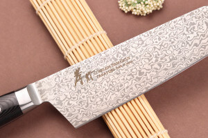 Couteau kengata 19cm japonais Sakai Takayuki Coreless Damascus