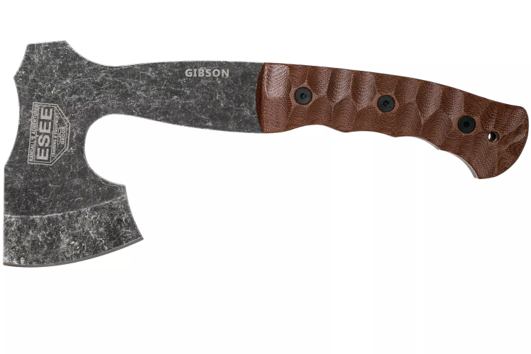 Hachette Esee Gibson Axe ESEE-GIBSON-AXE manche micarta 26cm + &eacute;tui cuir