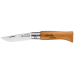 Couteau pliant Opinel Tradition Carbone n°03 lame 4cm manche hêtre