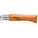 Couteau pliant Opinel Tradition Carbone n°05 lame 6cm manche hêtre