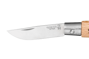 Couteau pliant Opinel Tradition Inox n°03 lame 4cm manche hêtre