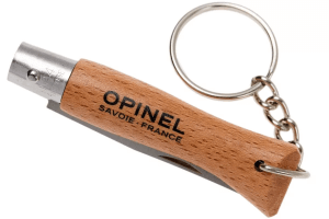 Couteau pliant Opinel Tradition Inox Porte-clés n°04 lame 5cm manche hêtre