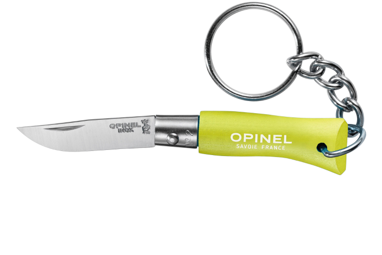 Couteau pliant Opinel Porte-cl&eacute;s Colorama n&deg;02 lame 3,5cm manche charme anis