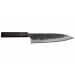 Couteau gyuto 21cm japonais artisanal Naoki Mazaki WS2 Black Nashiji