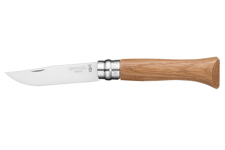 Couteau pliant Opinel Tradition Luxe n&deg;06 lame 7cm manche en ch&ecirc;ne
