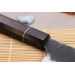 Couteau bunka 16,5cm japonais artisanal Naoki Mazaki WS2 Black Nashiji