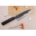 Couteau gyuto 18cm japonais artisanal Naoki Mazaki WS2 Black Nashiji