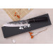 Couteau gyuto 18cm japonais artisanal Naoki Mazaki WS2 Black Nashiji