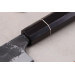 Couteau gyuto 18cm japonais artisanal Naoki Mazaki WS2 Black Nashiji