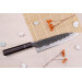 Couteau gyuto 21cm japonais artisanal Naoki Mazaki WS2 Black Nashiji