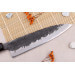 Couteau gyuto 21cm japonais artisanal Naoki Mazaki WS2 Black Nashiji