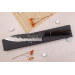 Couteau gyuto 21cm japonais artisanal Naoki Mazaki WS2 Black Nashiji